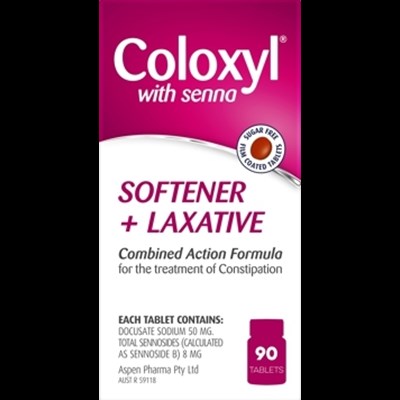 Coloxyl with Senna 90 Tablets