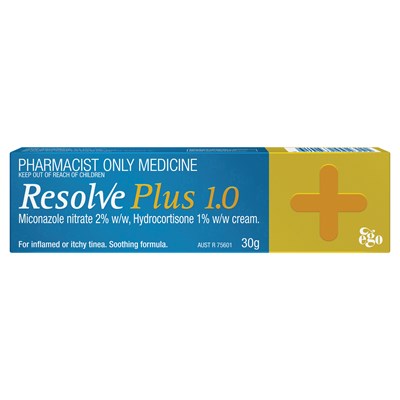 Resolve Plus (hydrocortisone + miconazole nitrate ) 1%/2% Cream 30g