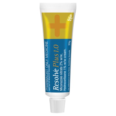 Resolve Plus (hydrocortisone + miconazole nitrate ) 1%/2% Cream 30g