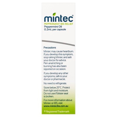 Mintec Peppermint IBS Relief 20's Capsules