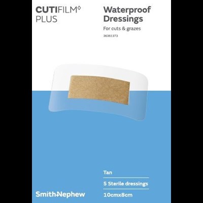Cutifilm Plus Waterproof 5 Pack Dressing 10cm x 8cm