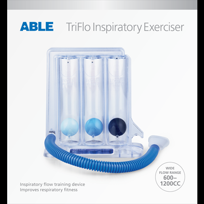 Able Triflow Inspiratory Exerciser