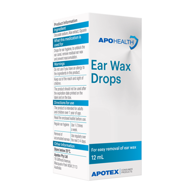 ApoHealth Ear Wax Drops Bottle 12mL