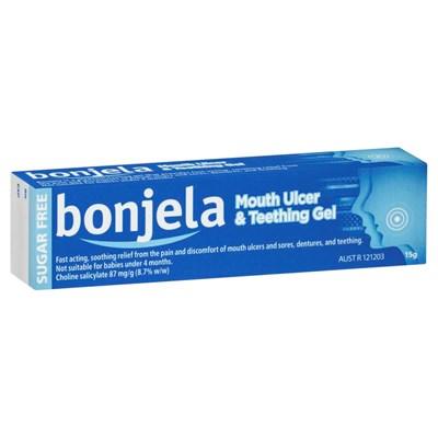 Bonjela Mouth Ulcer & Teething Gel Sugar Free 15g