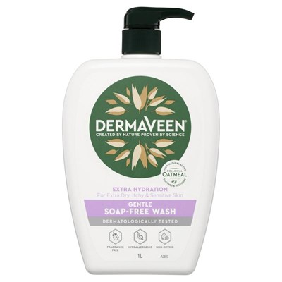 DermaVeen Extra Hydration Gentle Soap-Free Wash 1 Litre
