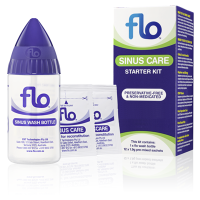 Flo Sinus Care Starter Kit Flo Bottle + 12 Sachets