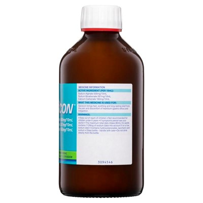 Gaviscon Peppermint Liquid Heartburn & Indigestion Relief 600mL