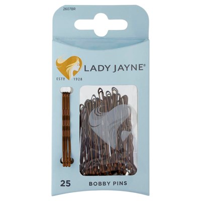 Lady Jayne Brown Bobby Pins 25 Pack
