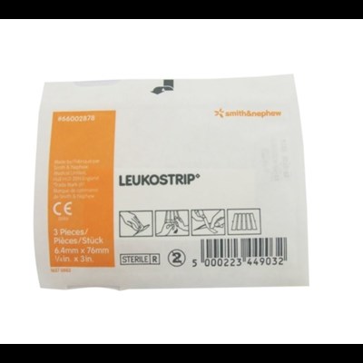Leukostrip Wound Closure Strips 6.4mm x 76mm