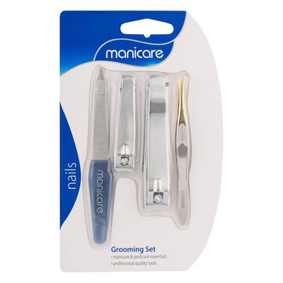 Manicare Grooming Set Manicure and Pedicure 4 Pce