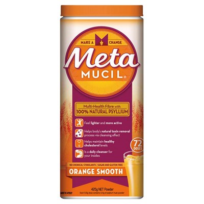 Metamucil Multi-Health Fibre Orange Smooth 72 Dose