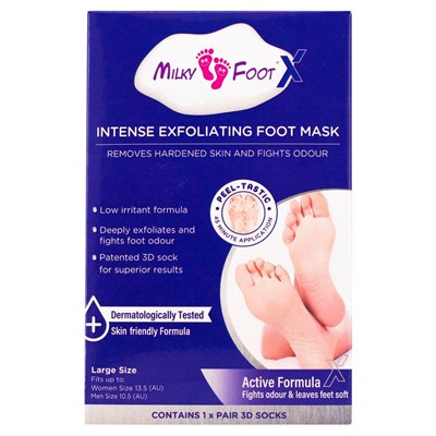 Milky Foot Active - Intense Exfoliating Foot Mask - Large