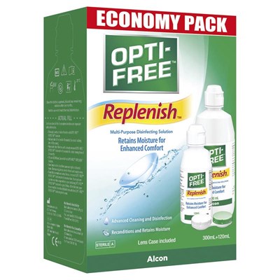 Opti-Free Replenish Contact Lens Solution Economy Pack