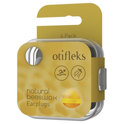 Otifleks Natural Beeswax Earplugs 4pk