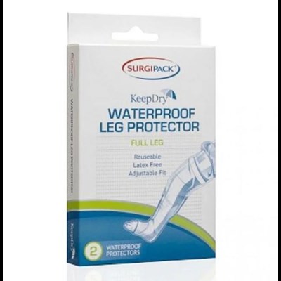 SurgiPack Keep Dry Waterproof Leg Protector Full Leg 2 Pack