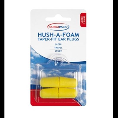 SurgiPack Hush-A-Foam Easy-Fit Large 2 Pairs