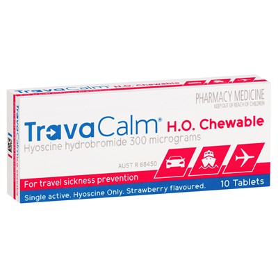 TravaCalm Travel Sickness HO 10 Tablets