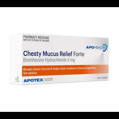 ApoHealth Chesty Mucus Relief Forte 100 Tablets