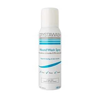 Crystawash Wound Wash Spray 0.9% W/W 100mL