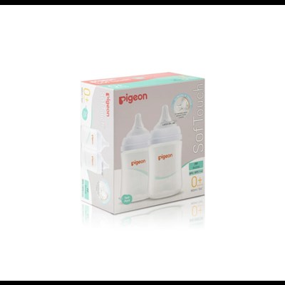 Pigeon SofTouch III Bottle PP 160ml Wide Neck Twin Pack