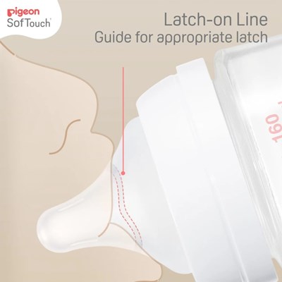 Pigeon SofTouch Bottle PPSU Wide Neck 160ml Twin Pack