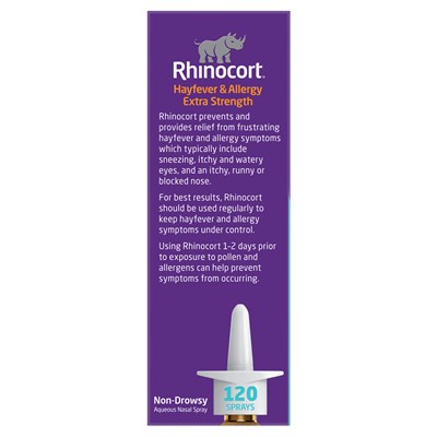 Rhinocort Hayfever & Allergy Extra Strength 64mcg Nasal Spray 120 Doses