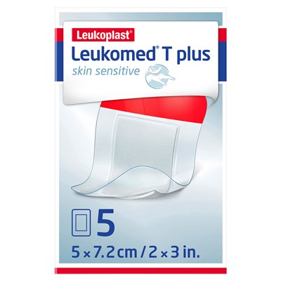 Leukomed T Plus Skin Sensitive 5cm x 7.2cm 5 Pack