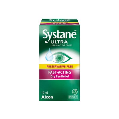 Systane Ultra Lubricant MDPF Eye Drops Fast-Acting Dry Eye Relief 10mL