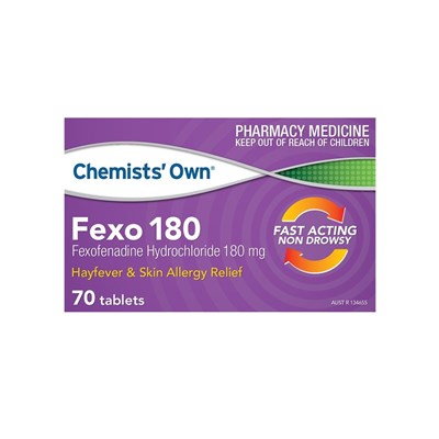 Chemists' Own Fexo 180mg 70 Tablets