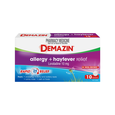 Demazin Allergy + Hayfever 10 Tabs