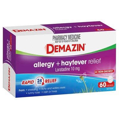 Demazin Allergy + Hayfever 60 Tabs