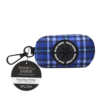 Frank Barker Blue Plaid Poop Bag