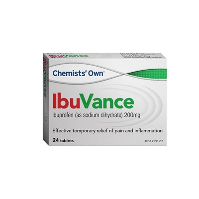 Chemists' Own IbuVance (ibuprofen) 200mg Tablets 24