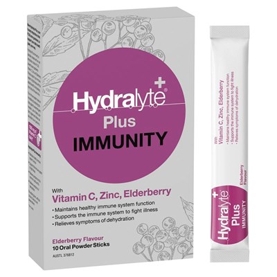 Hydralyte Plus Immunity 10 Pack
