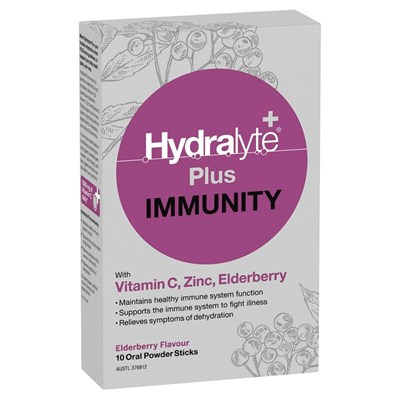 Hydralyte Plus Immunity 10 Pack