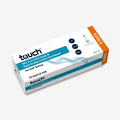 TouchBio RSV/FLU A/B & Covid-19 Rapid Antigen Combo Test 5PK