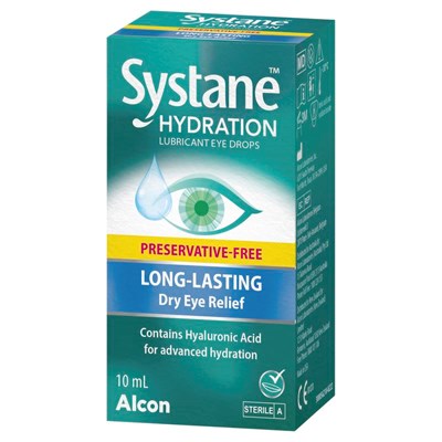 Systane Hydration Lubricant MDPF Eye Drops Long-Lasting Dry Eye Relief 10ml