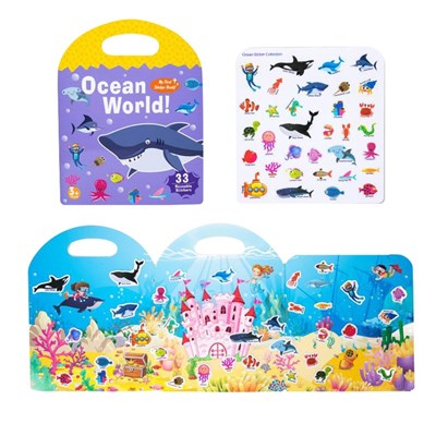 Sticker Book Reusable Stickers Ocean World 33 Pieces