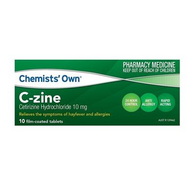 Chemists' Own C-Zine 10mg 10 Tablets