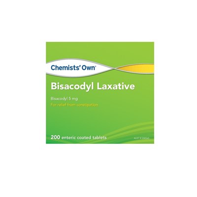 Chemists' Own Bisacodyl Laxative 200 Tablets