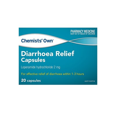 Chemists' Own Diarrhoea Relief 20 Capsules
