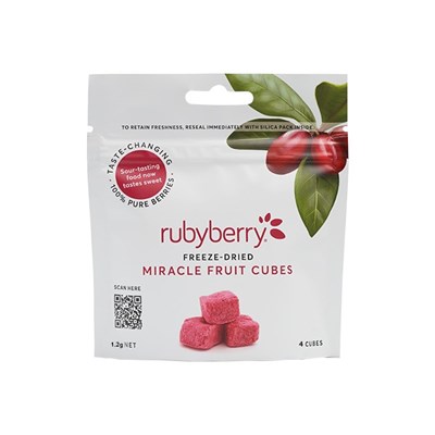 Rubyberry Miracle Fruit Cubes 4 Pack