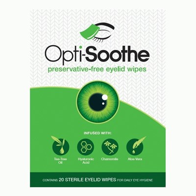 Opti-Soothe Preservative Free Eyelid Wipes 30 Pack