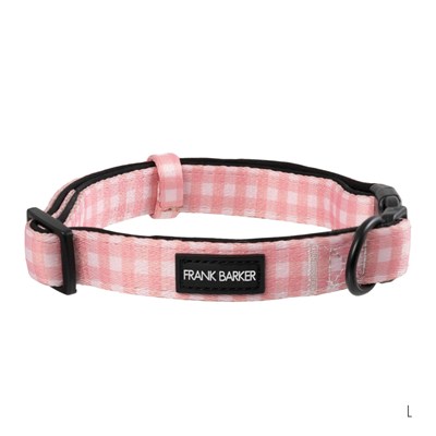 Frank Barker Pink Gingham Collar L